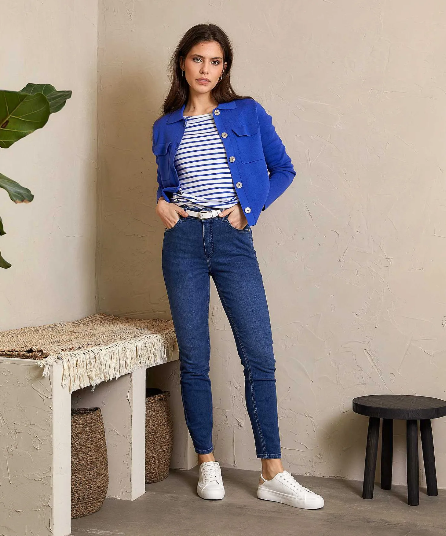 * Blazer Chaleco Corto Puntaknit