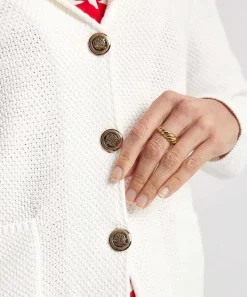 * Blazer Chaleco De Punto En Relieve