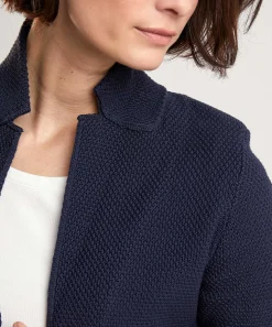 * Blazer Chaleco De Punto En Relieve