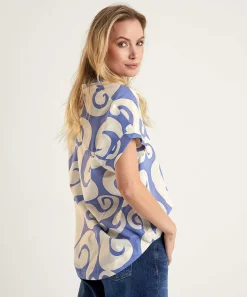 0039 Blusa De Gasa De Algodon Italia Derry Nuevo