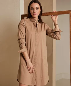 0039 Vestido Camisero Popelin Italia Gracia