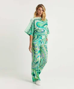 Ana Alcazar Pantalon Slinky Palazzo Multicolor