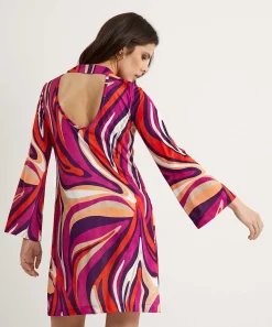 Ana Alcazar Vestido Slinky Estampado Fantasia