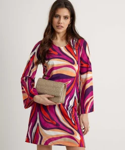 Ana Alcazar Vestido Slinky Estampado Fantasia