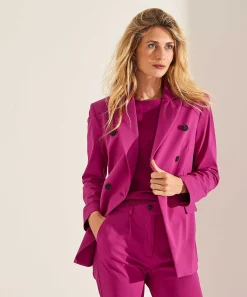 Blazer Extragrande De Tela De Viaje Jane Lushka Greet