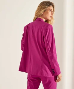 Blazer Extragrande De Tela De Viaje Jane Lushka Greet