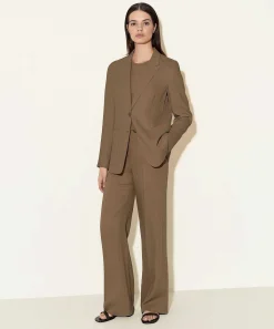 Blazer Luisa Cerano De Mezcla De Lino