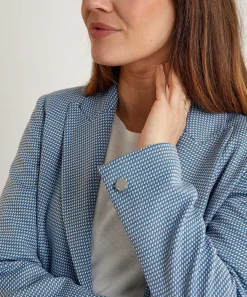 Blazer Minimalista De Jacquard De Liu Jo