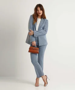 Blazer Minimalista De Jacquard De Liu Jo