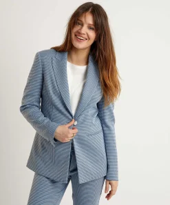 Blazer Minimalista De Jacquard De Liu Jo