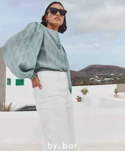 Blusa By-Bar Manga Abullonada Rikki Geo