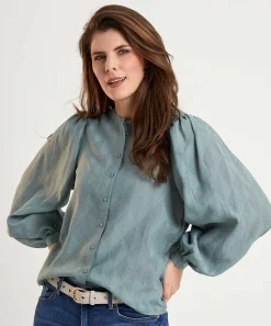 Blusa By-Bar Manga Abullonada Rikki Geo
