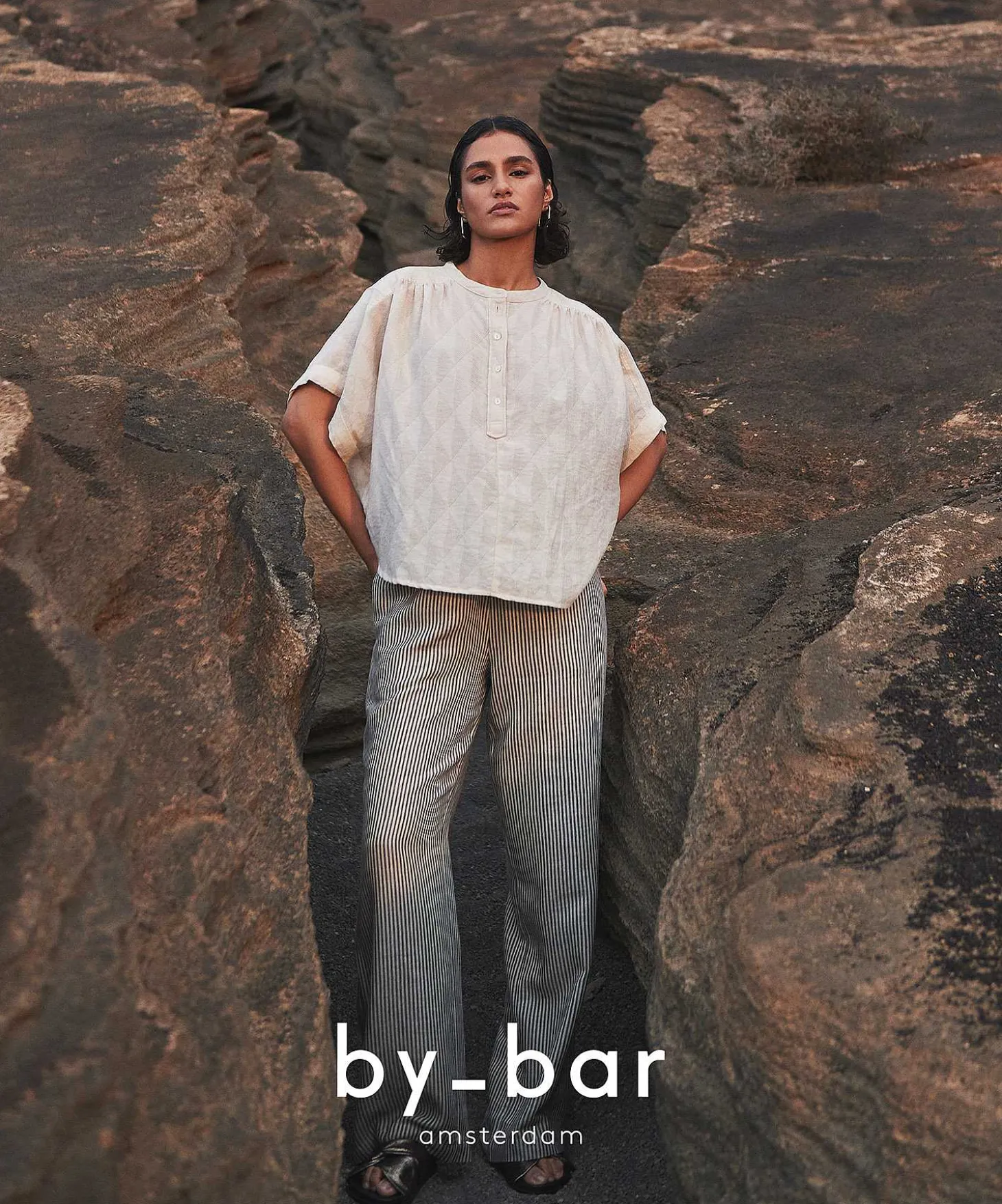 Blusa By-Bar Manga Corta Axel Geo