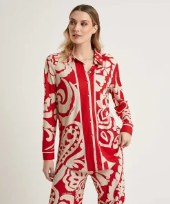 Blusa Cenida Oui Estampada
