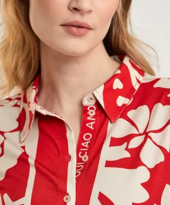 Blusa Cenida Oui Estampada