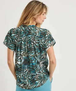 Blusa Con Estampado De Cebra Emotions