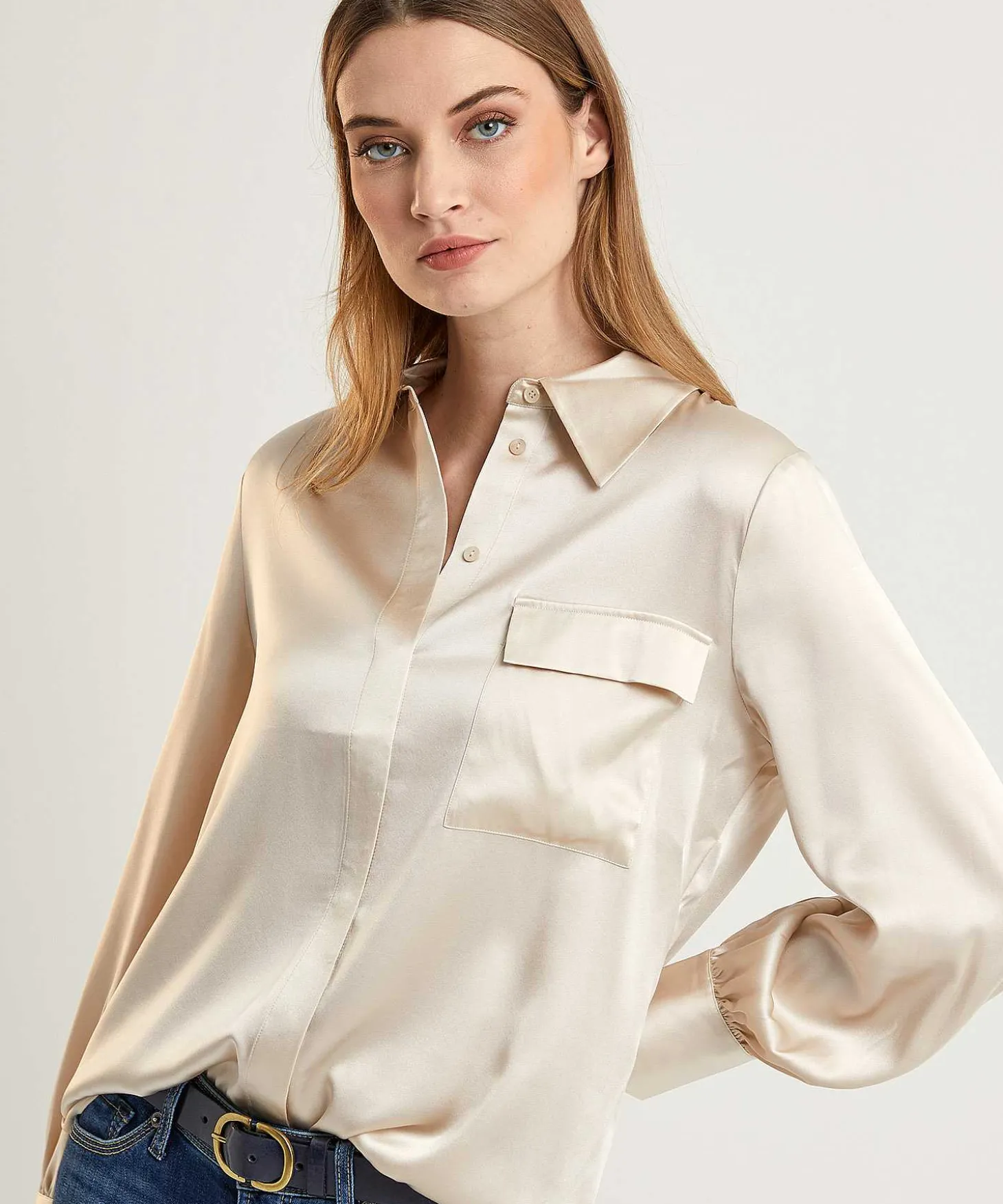 Blusa De Seda Angelegenheit De Herzen