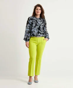 Blusa Fabienne Chapot Ferry Estampado Hojas