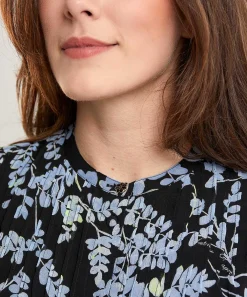 Blusa Fabienne Chapot Ferry Estampado Hojas