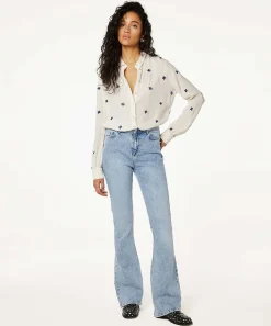 Blusa Fabienne Chapot Flores Lote Embro