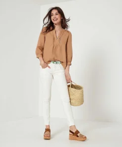 Blusa Giulia E Tu De Lino