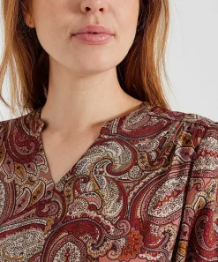 Blusa Giulia E Tu Estampado Paisley