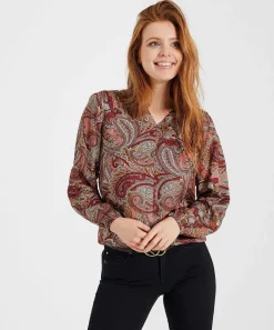 Blusa Giulia E Tu Estampado Paisley