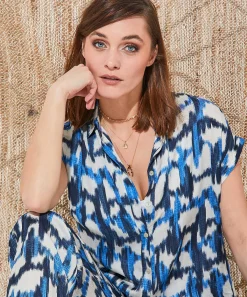 Blusa Giulia E Tu Estampado Descolorido