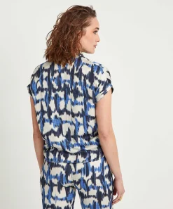 Blusa Giulia E Tu Estampado Descolorido