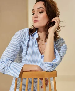 Blusa Giulia E Tu Popelina Rayas
