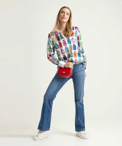 Blusa Herzen'S Angelegenheit Con Estampado De Perfume De Seda