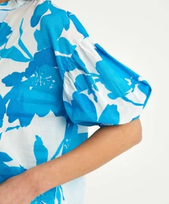 Blusa Kyra De Voile De Algodon Flores Bea