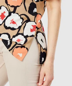 Blusa Kyra Estampado Flores Perlas