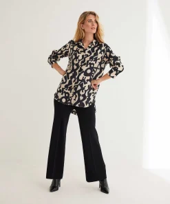 Blusa Lasalle Seda Cairo Bicolor Estampado