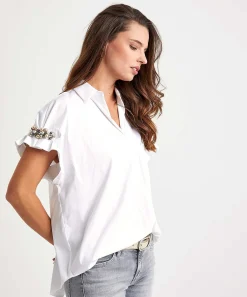Blusa Louis Y Mia Con Perlas