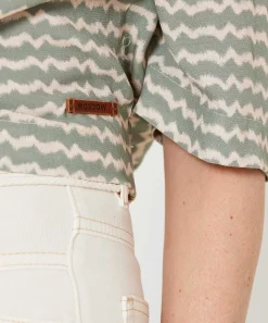 Blusa Moscu Estampado Zigzag Rashida