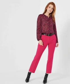 Blusa Oui Crepe Voile Estampado Animal