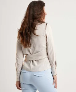 Blusa Sedosa Con Boton Oui