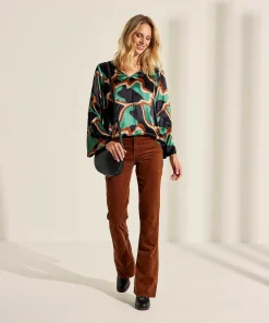 Blusa Sedosa Summum Mangas Trompeta