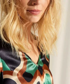 Blusa Sedosa Summum Mangas Trompeta