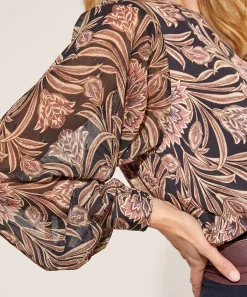 Blusa Summum Manga Transparente