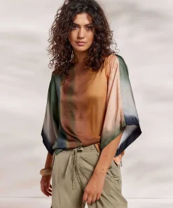 Blusa Summum Sedosa Estampado Descolorido