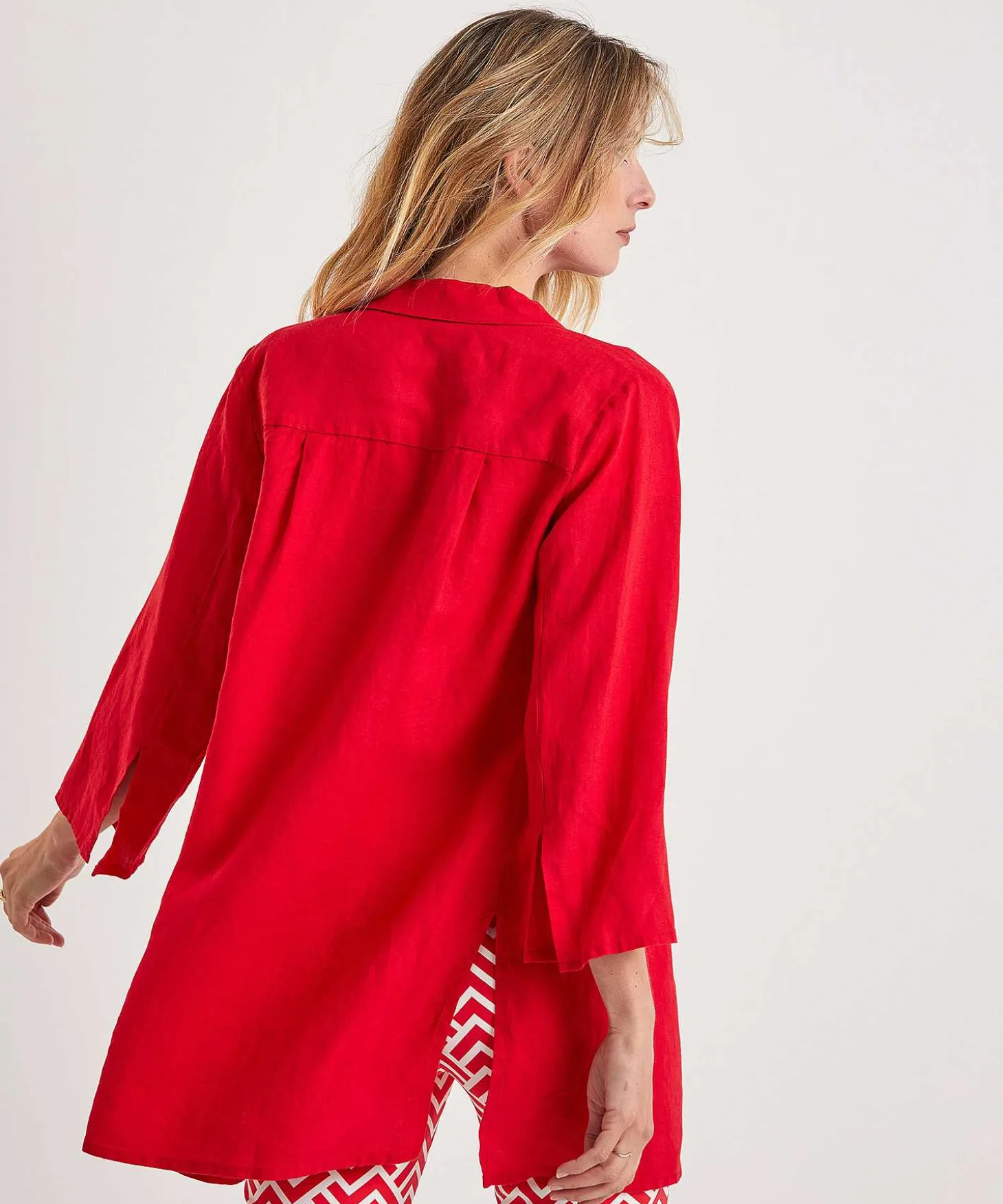 Blusa Tipo Tunica De Lino Kyra Liza