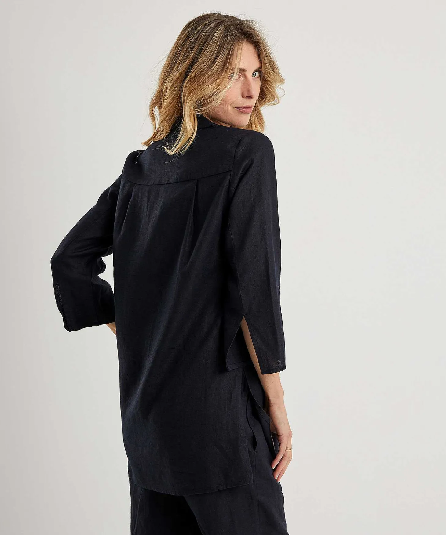 Blusa Tipo Tunica De Lino Kyra Liza