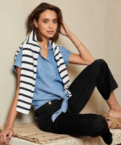 Blusa Vaquera Suave Con Boton De Emotions