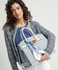 Bolso Liu Jo Denim Con Estampado De Texto