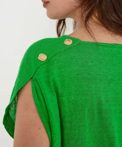 Botones De Camisa De Lino Caroline Biss