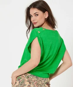 Botones De Camisa De Lino Caroline Biss