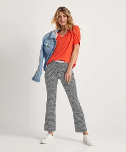Brax Kick Flare Pantalon Jacquard Shakira