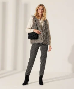 Brax Pantalon Graphic Con Cremalleras Maron S